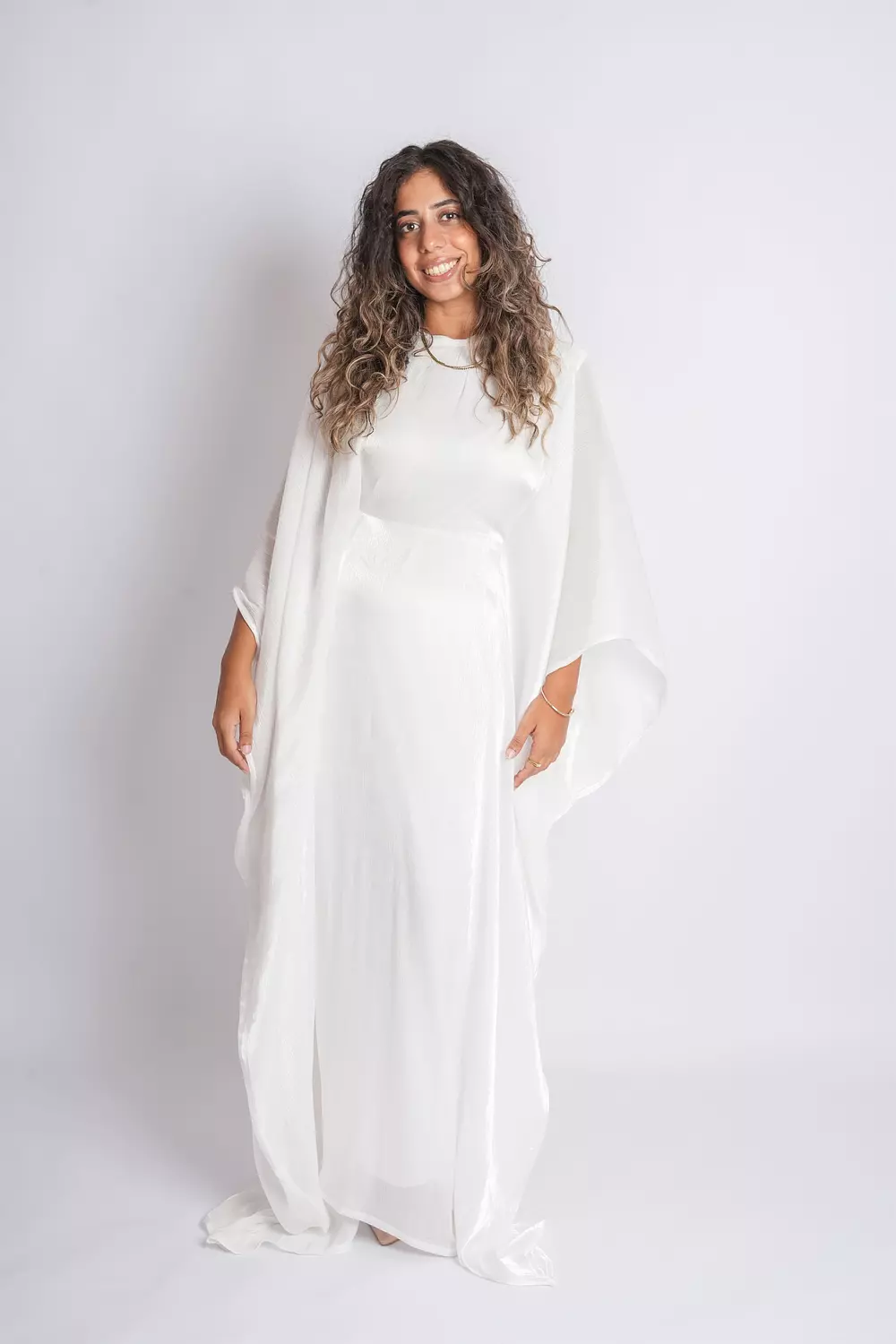 White Butterfly Abaya 2