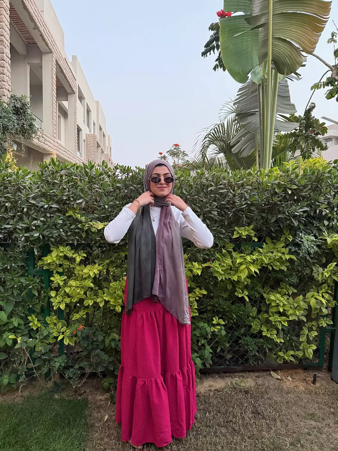 Nabeela Skirt - Hot Pink 1