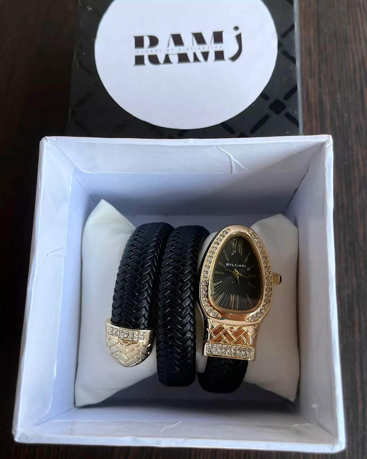 Bvlgari white and black leathers 5