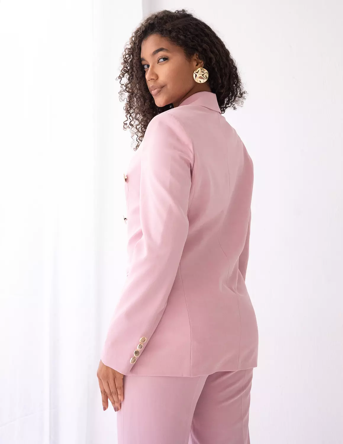 Blush Dream double breasted blazer  2