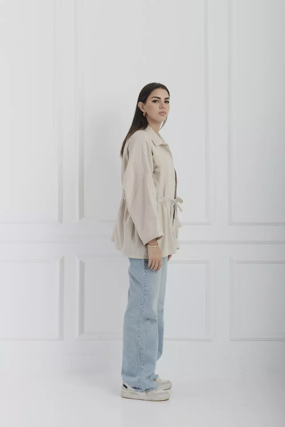 Beige Linen Shirt  1