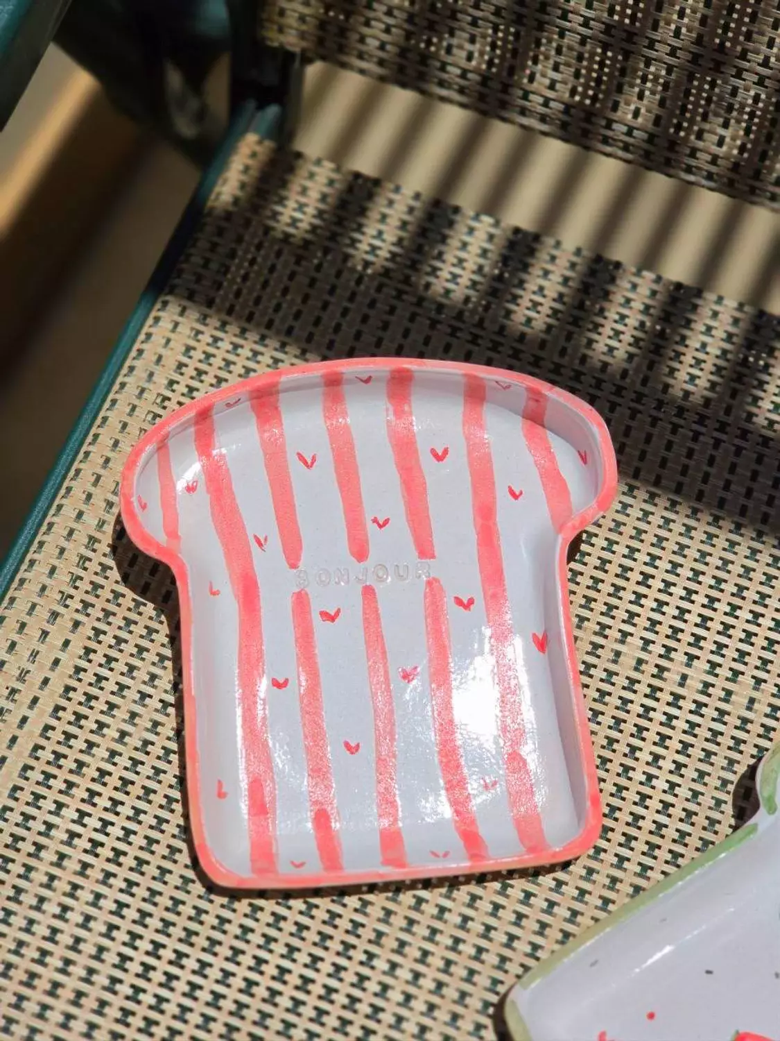 Pink Stripes Hearts toast 5