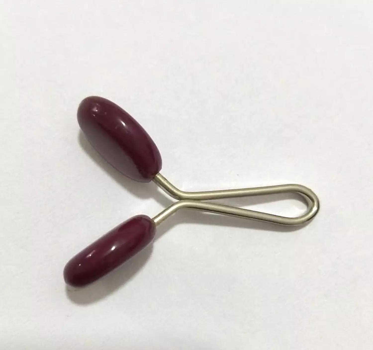Wide Oval Pin - Dark Purple image