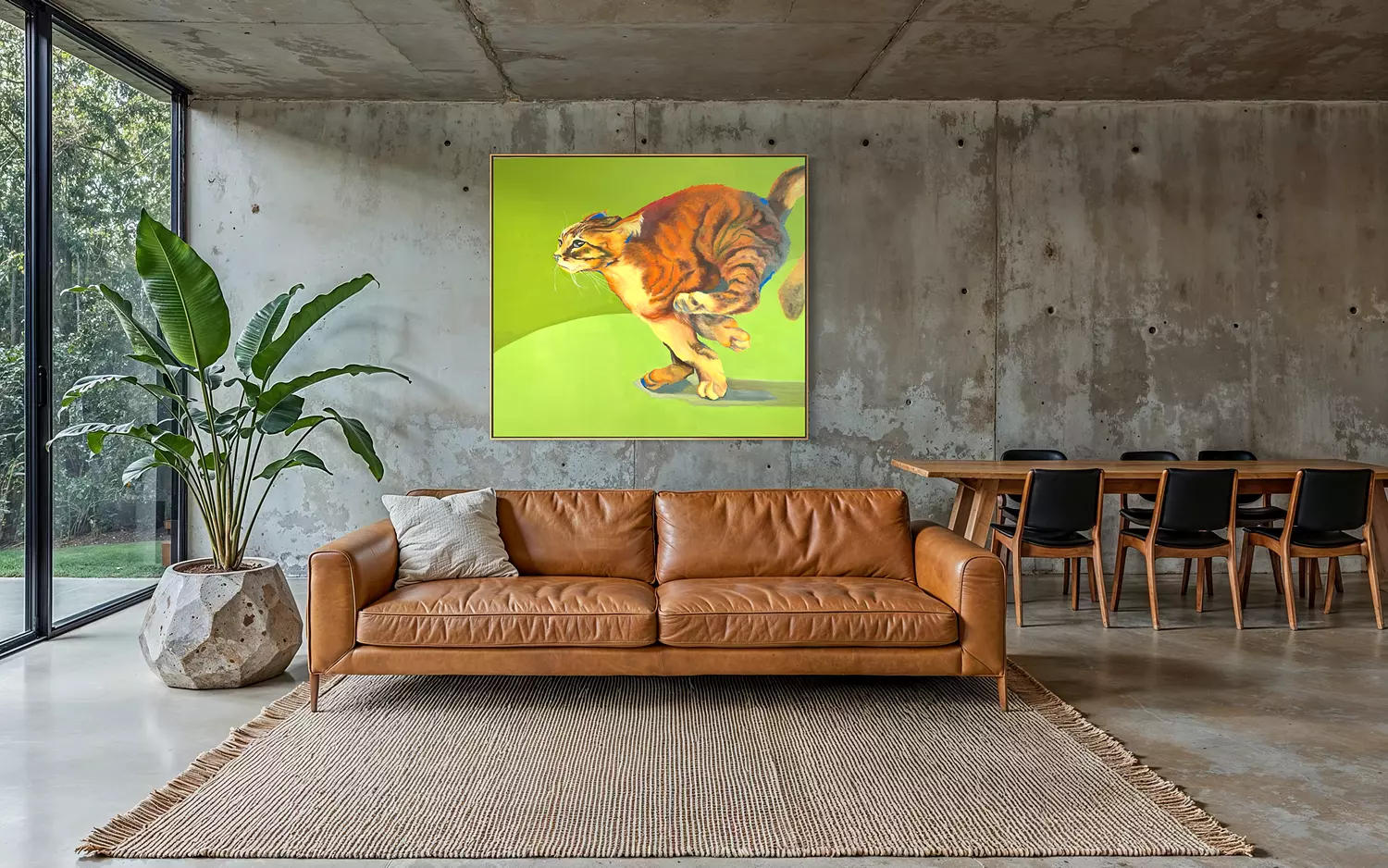 The Impulsive Persona (Green Painting – The Leaping Cat) 11