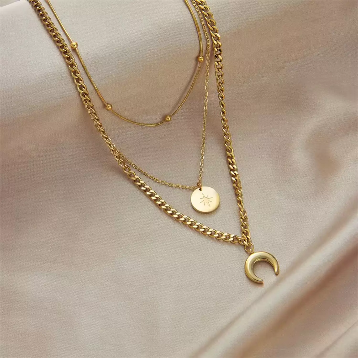 3 layers necklace 4