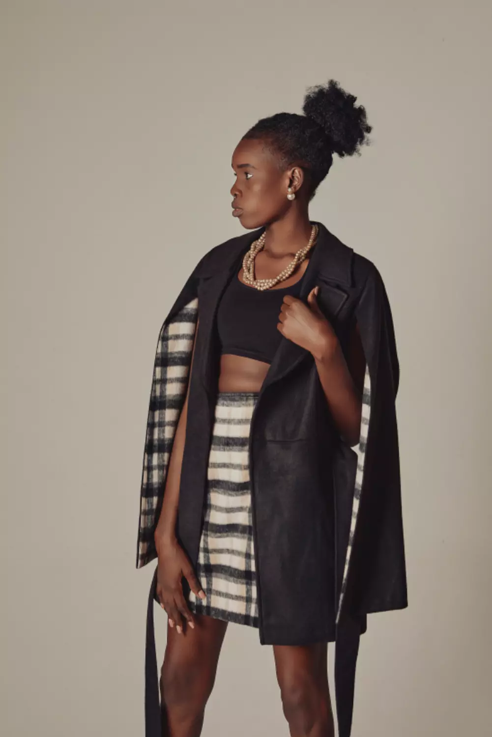 Blazer cape and skirt image