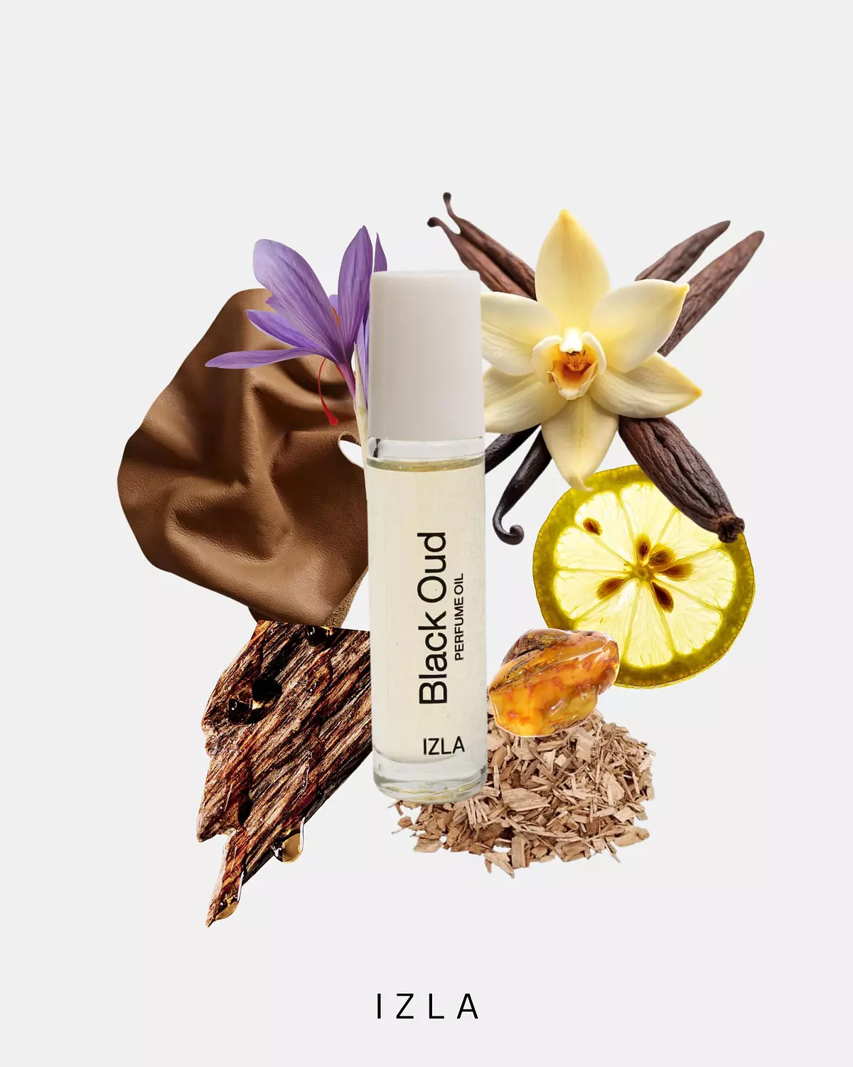 Black oud perfume oil image