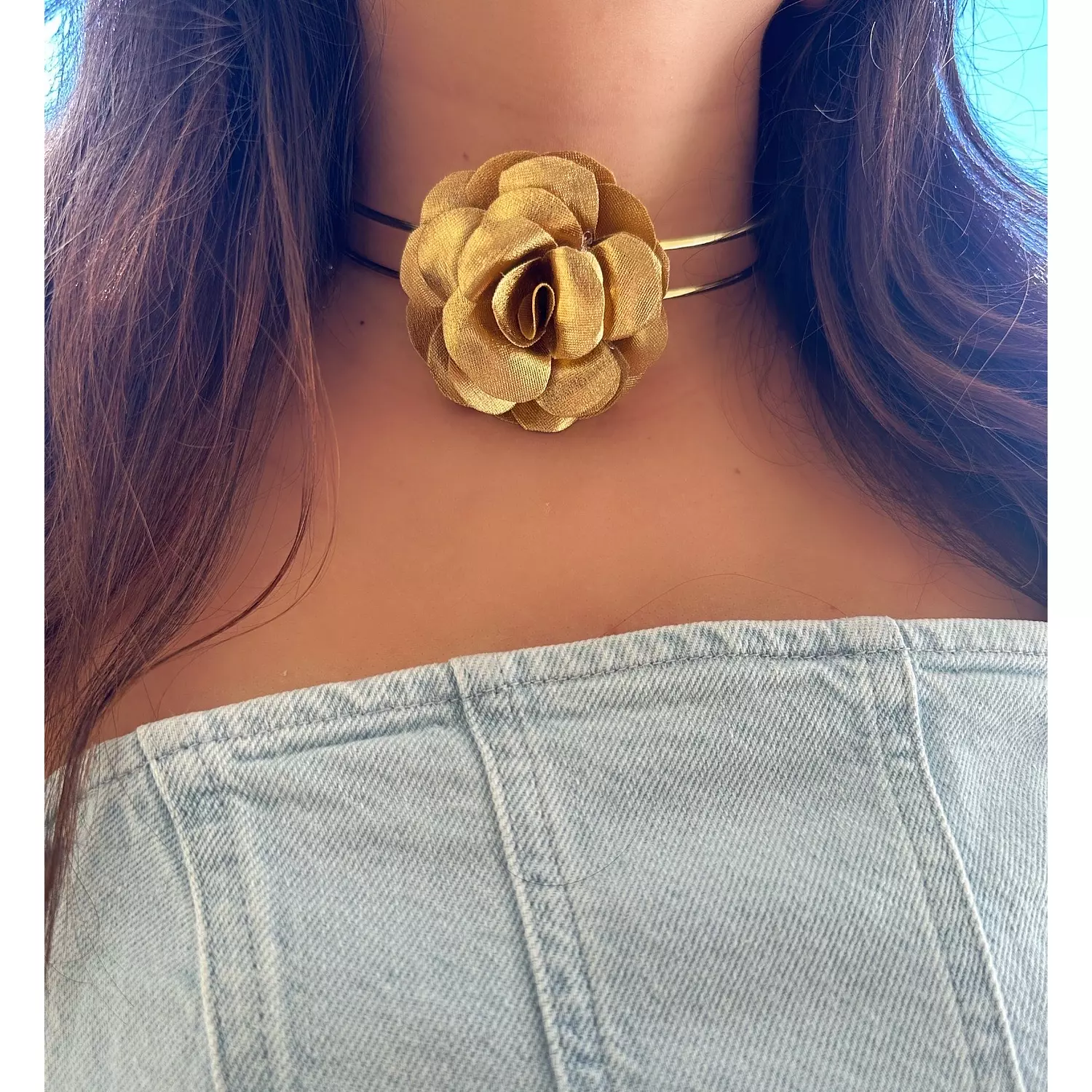 Rounded Flora Choker  0