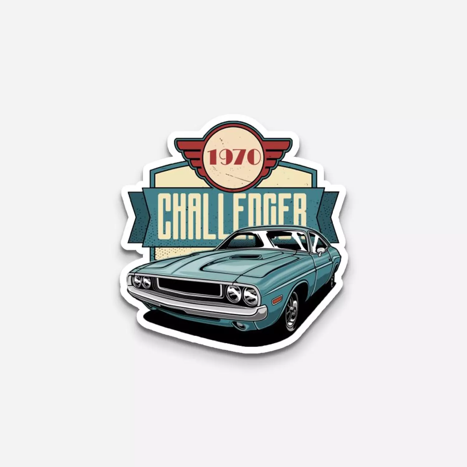 Vintage Challenger Sticker image