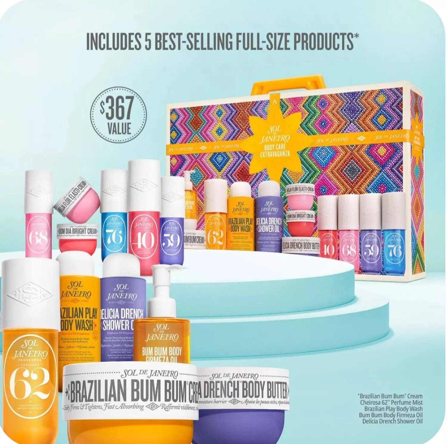  Sol de Janeiro Body Care Extravaganza Celebration Gift Set 3