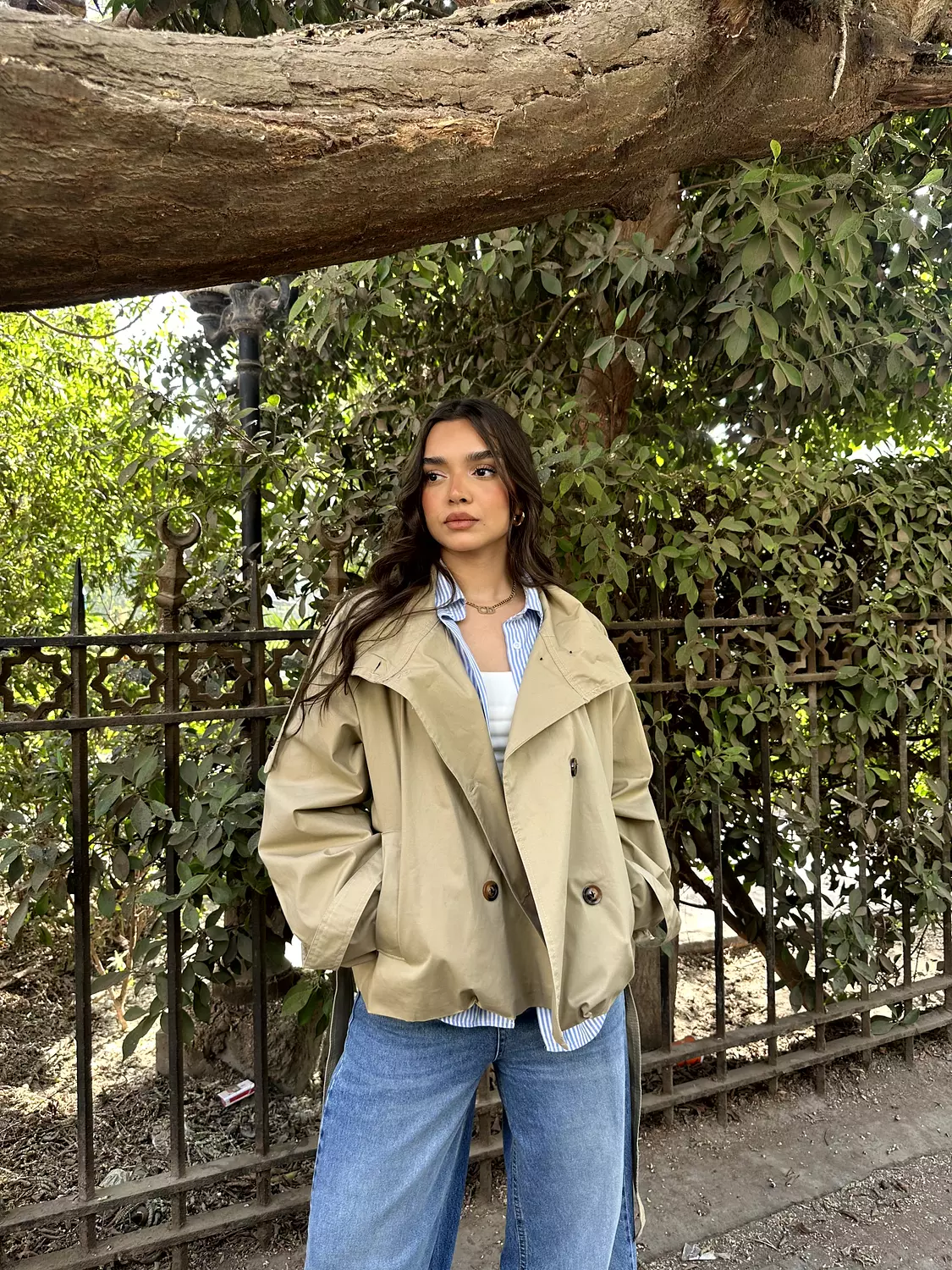 Cropped Trench Coat 20
