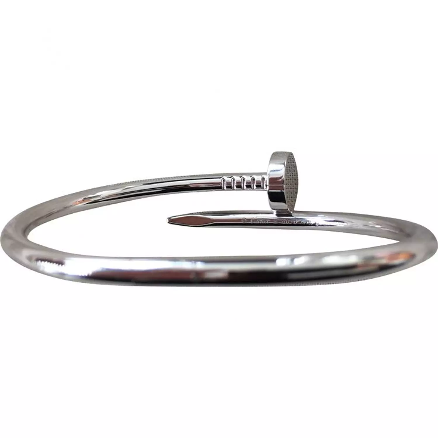 Nail bracelet silver 3