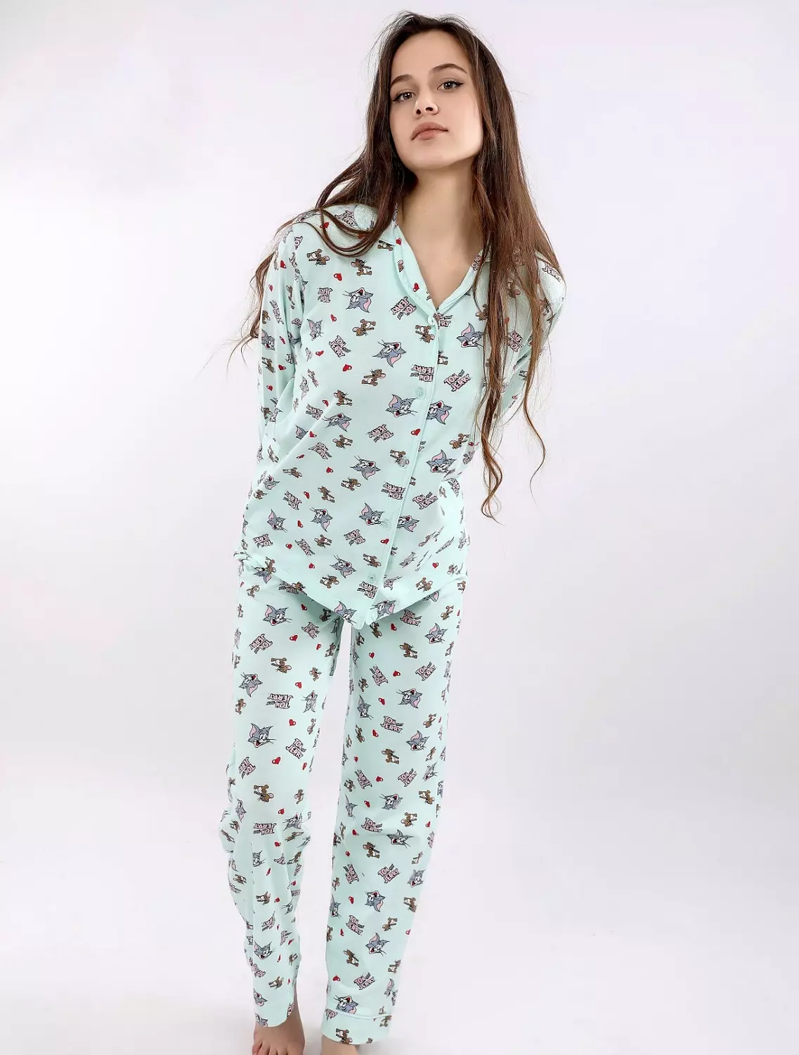 S614 Tom and Jerry Buttoned pajama set 6