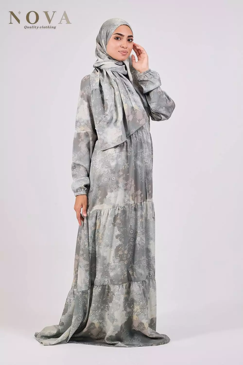 Grey soft dress image