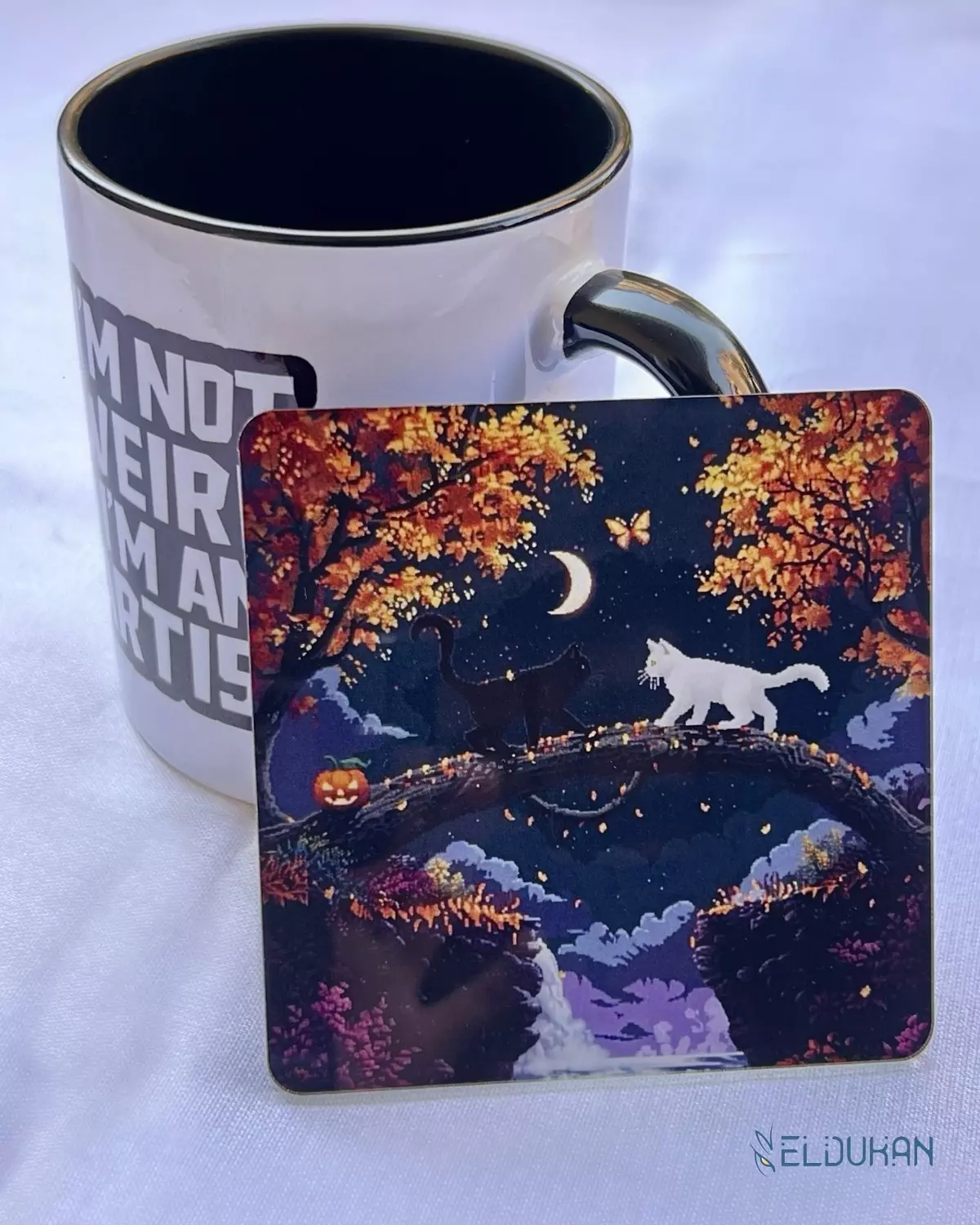 when we met acrylic coaster image