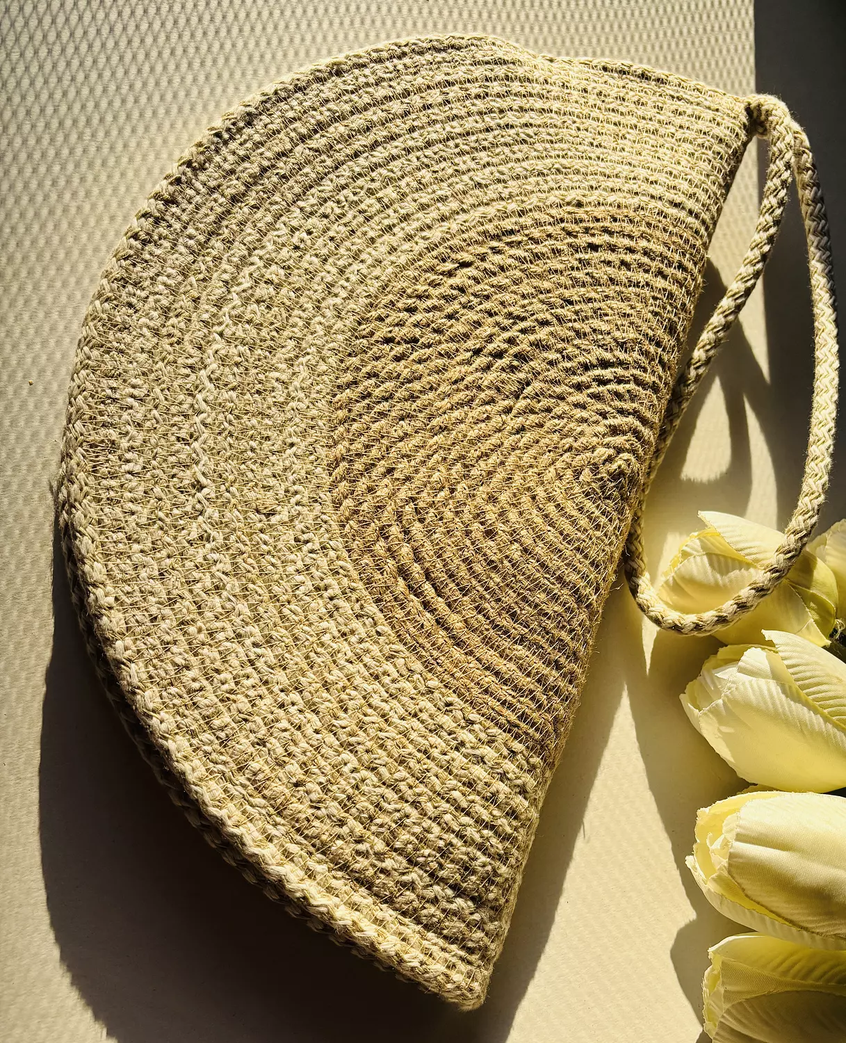 Soft beige clutch  image