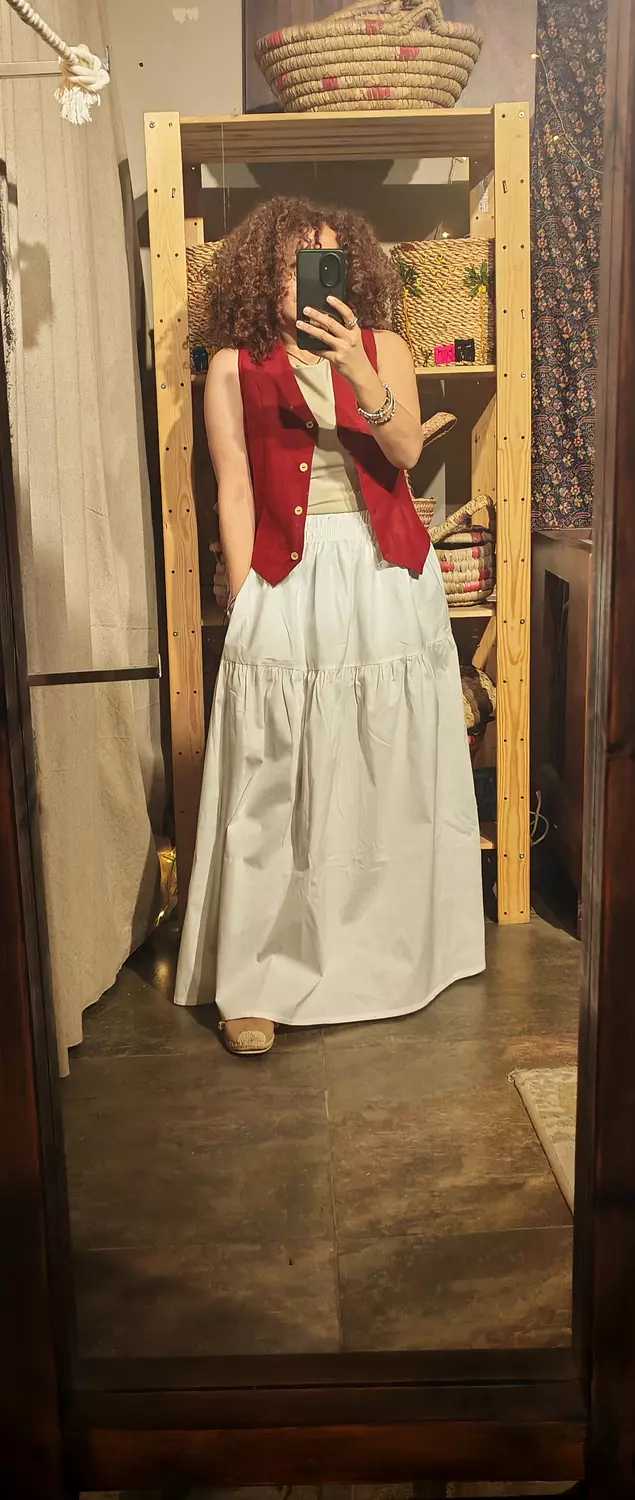 Linen sleeveless vest  6