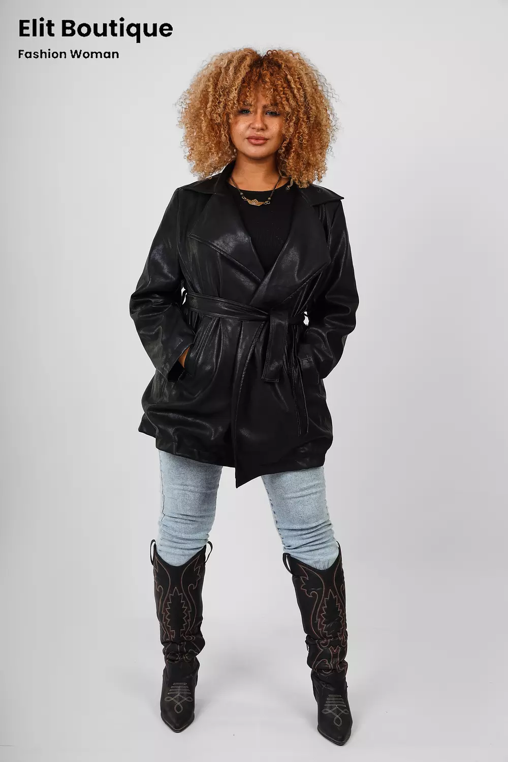 Fancy leather jacket  7