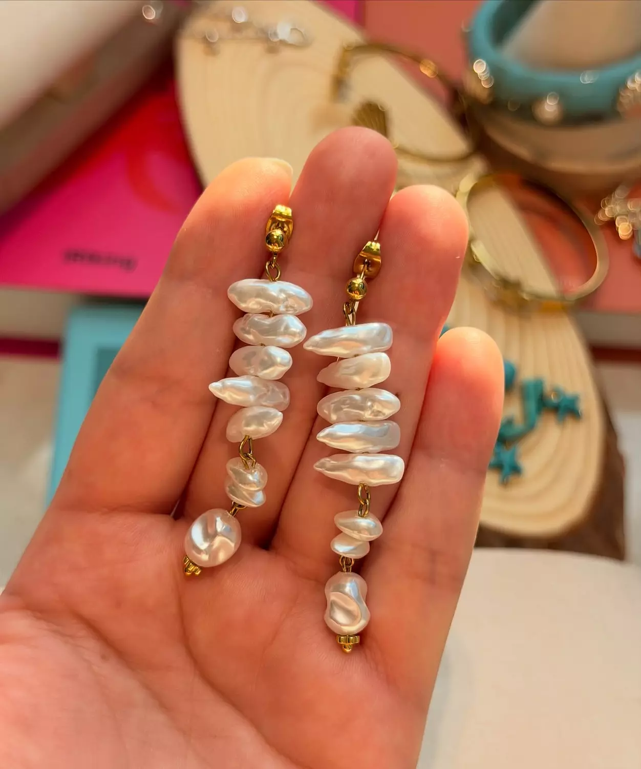 Irregular Pearly Earrings  image