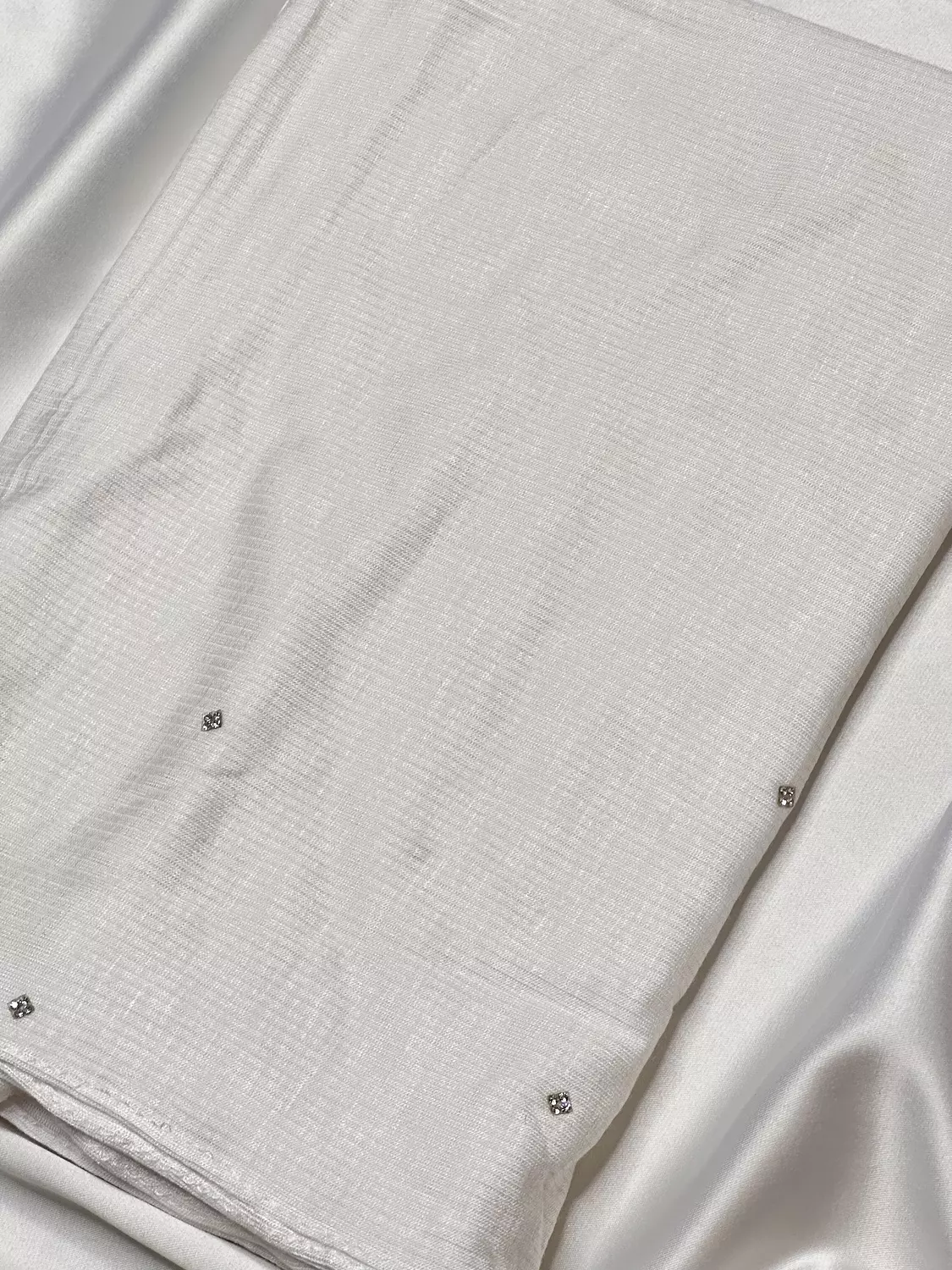 Off-White Turkish Strass Scarf  image