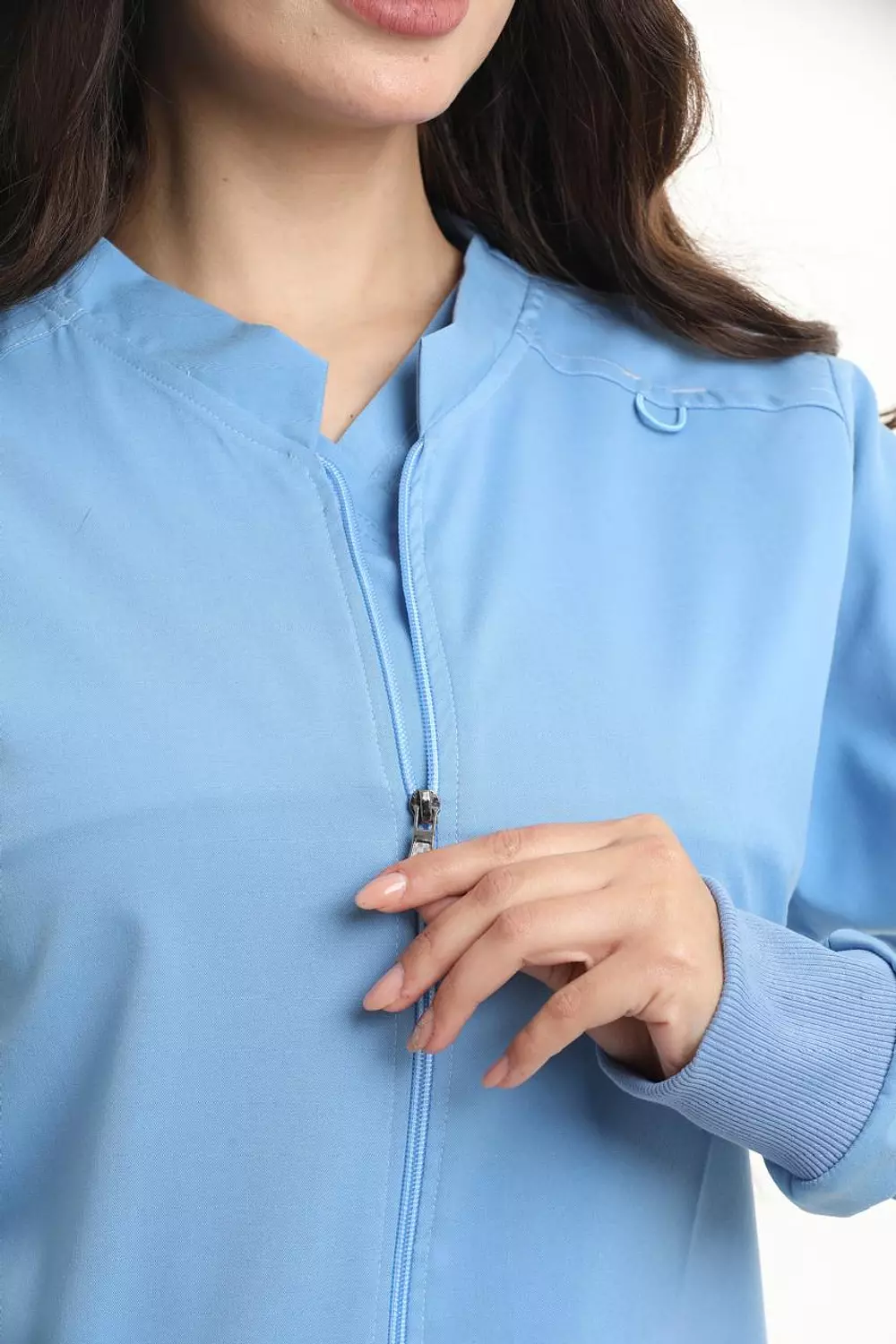 Sky Blue New Flexi Lab Coat 4