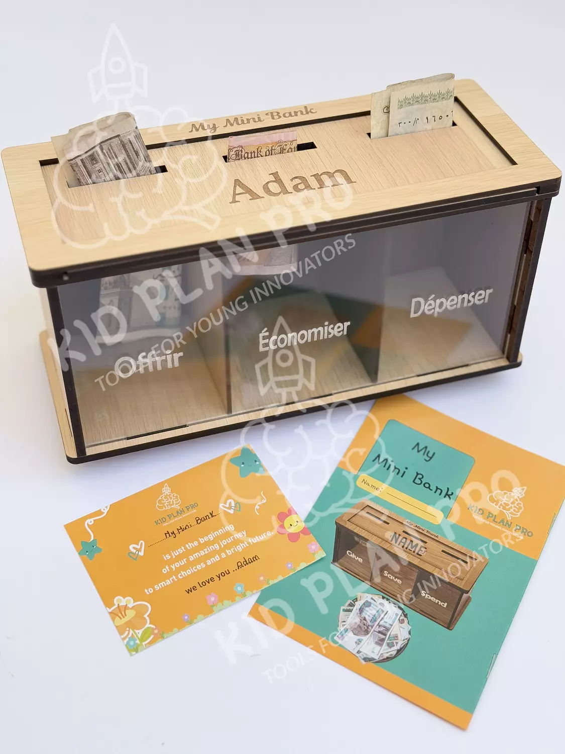 Mini Bank in French (Offrir – Économiser  – Dépenser) hover image