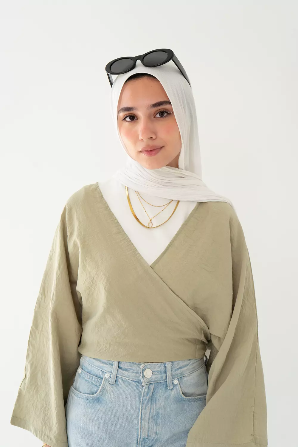 Sophia Blouse In Olive 1