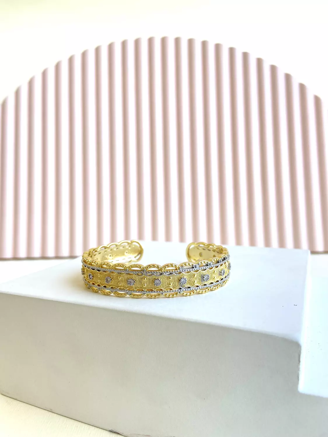 Gold whisper bangle 3