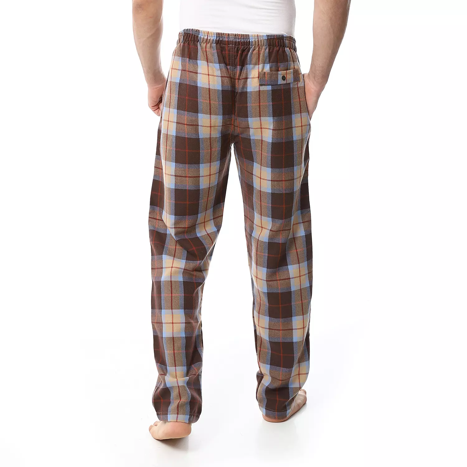 Shorto Winter Check Pants - Brown * Beige - 4045 - 4 3