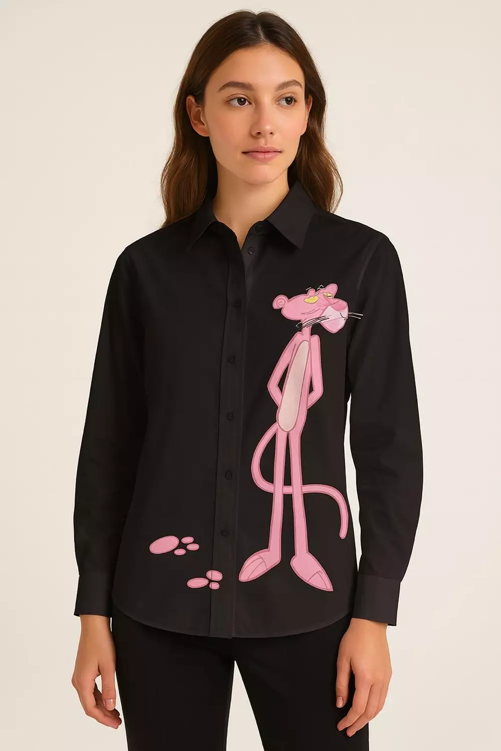 black chemise pink panther image