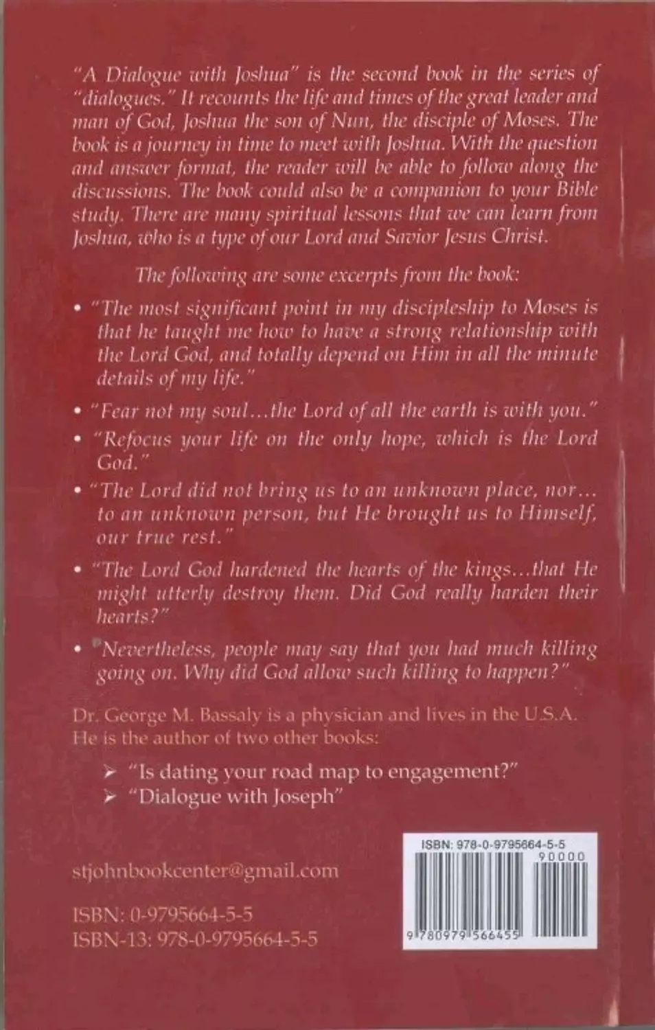 A Dialogue With Joshua 1