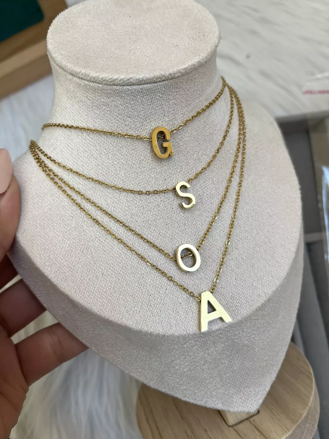Necklace with Letters 2