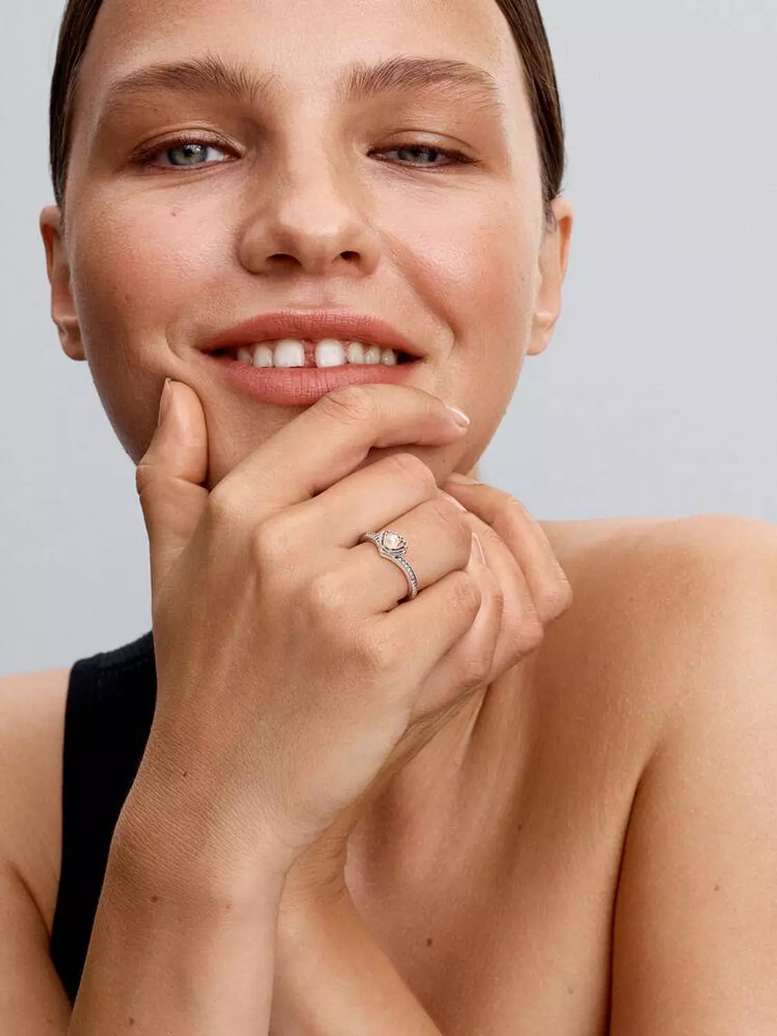 Disney Princess Ariel Shell Treated Freshwater Cultured Pearl Ring 4