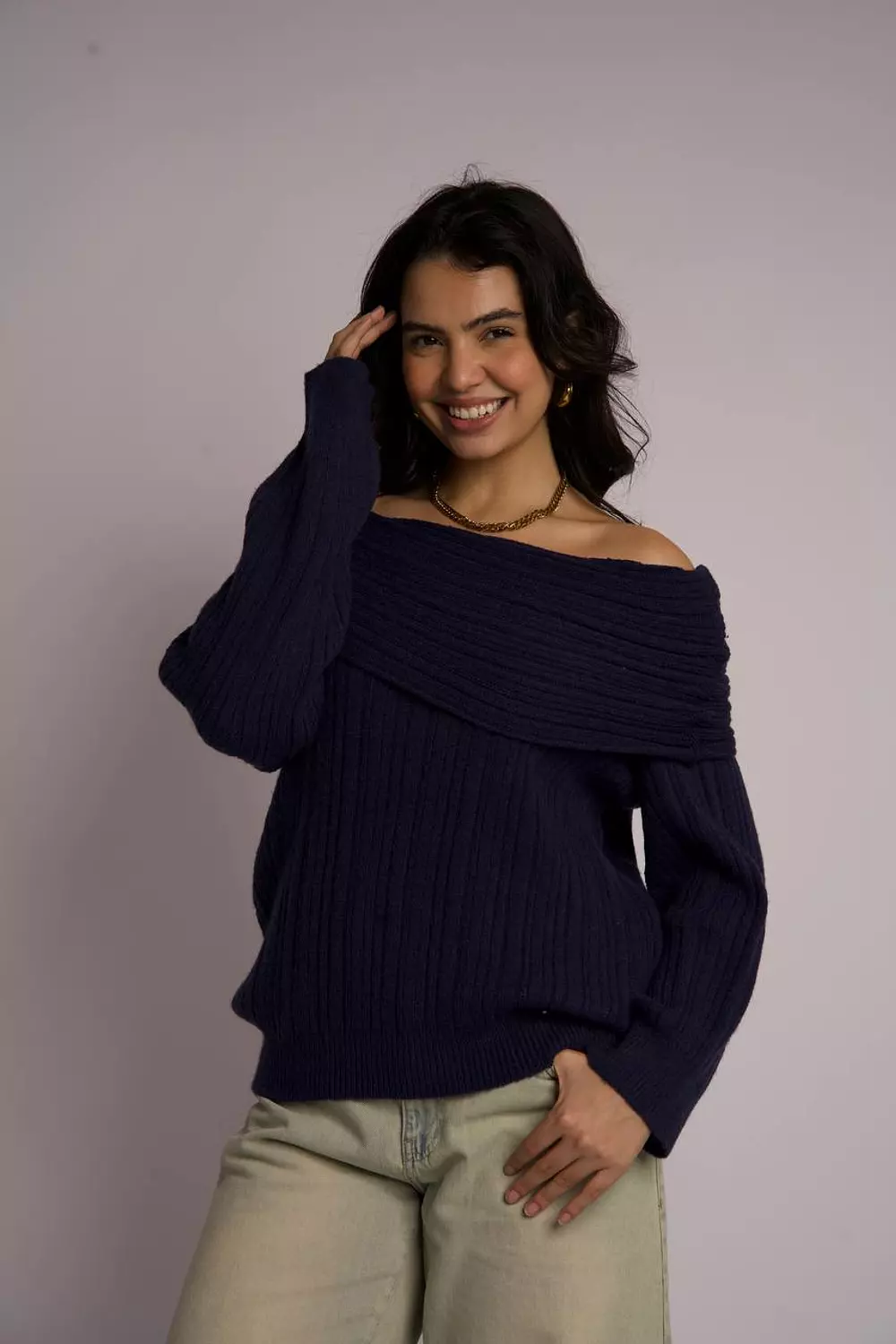Oversized Off-shoulder Sweater  10