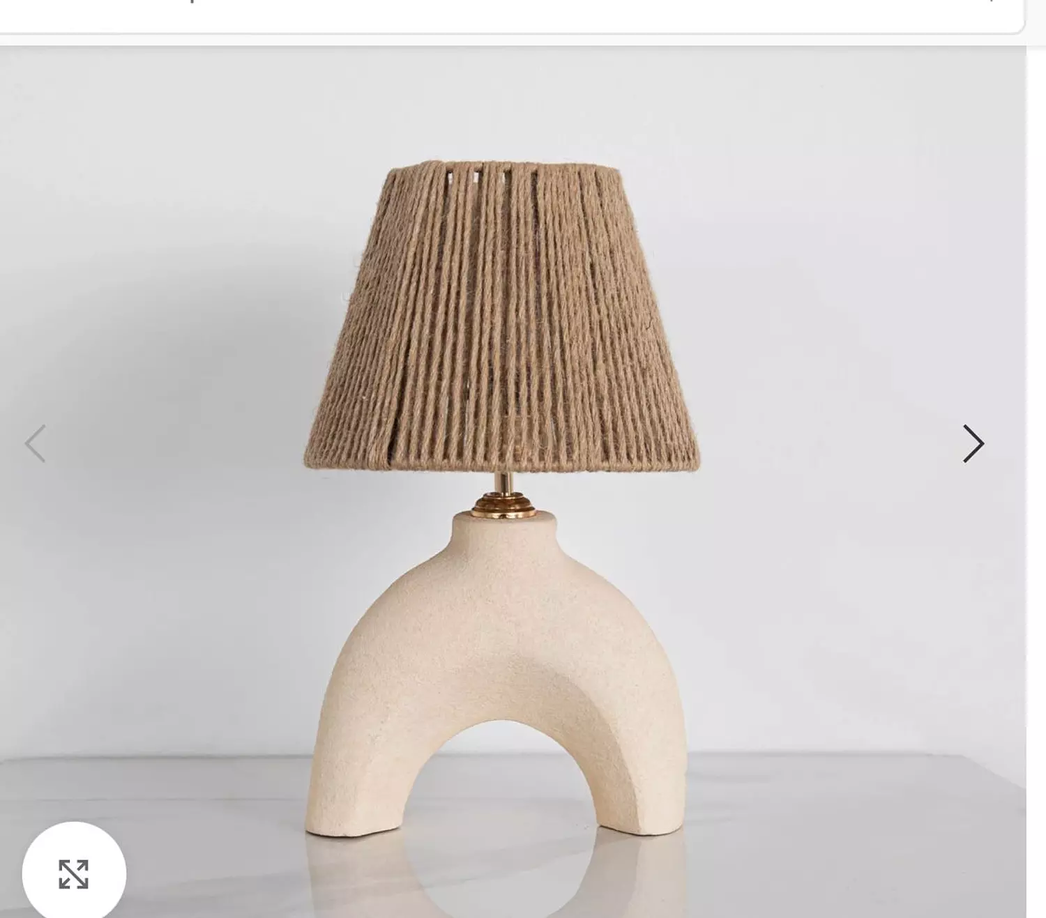 U Table lamp image