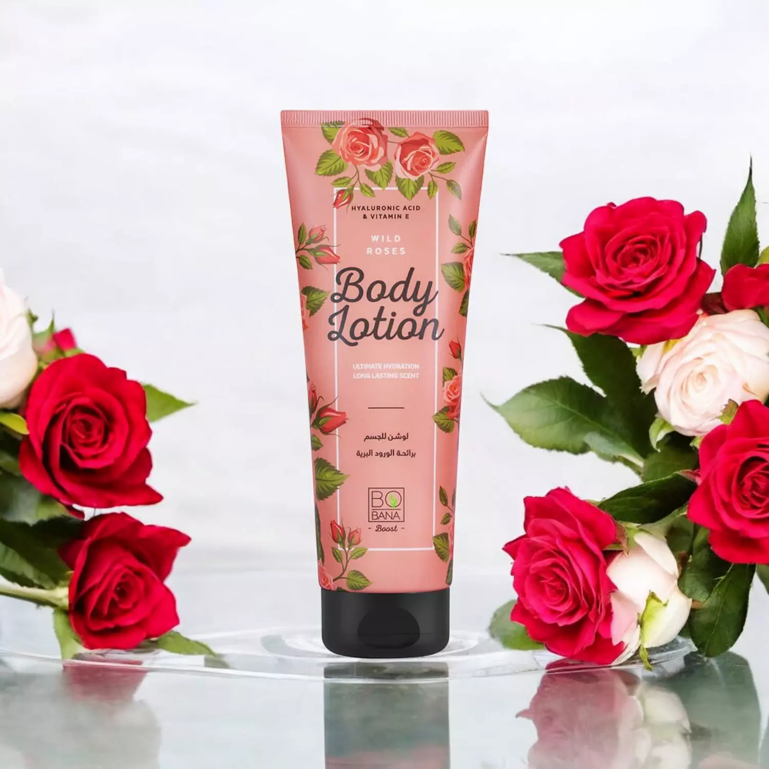 Bobana Body Lotion With Wild Rose Scent - 240 ml  image