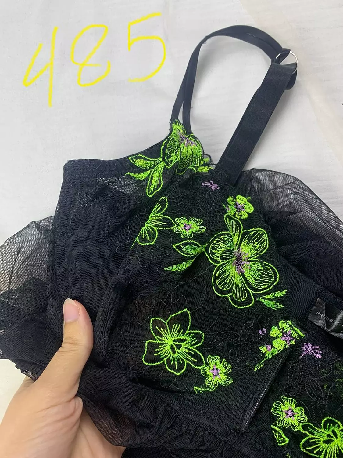 Toll embroidery babydoll from primark   Size 36DD   Size 38D    hover image