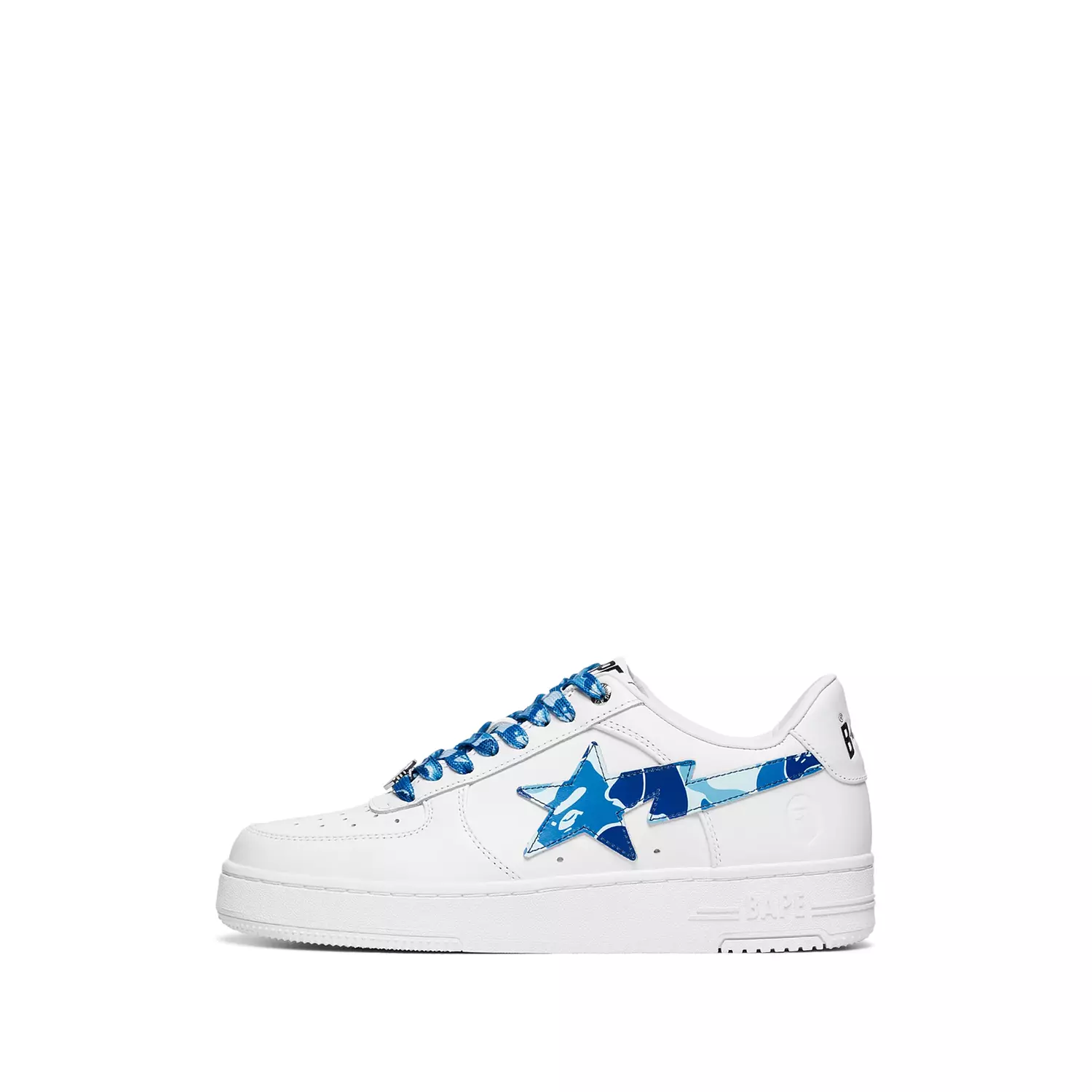 A Bathing Ape Bape Sta Low sneakers in the "ABC Camo Pack - Blue" 2