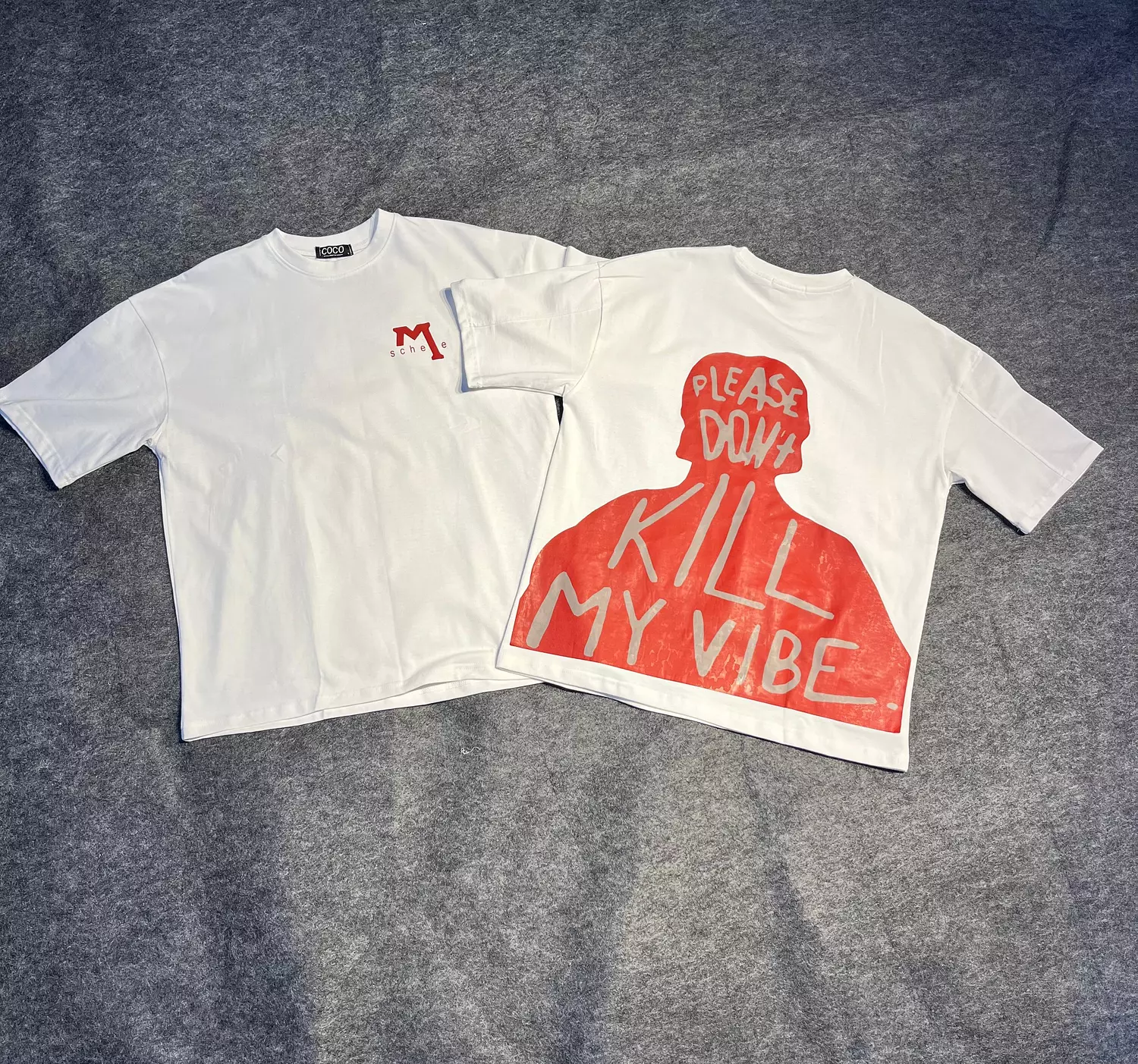 Oversized COCO Tee – Black with Red Cross image