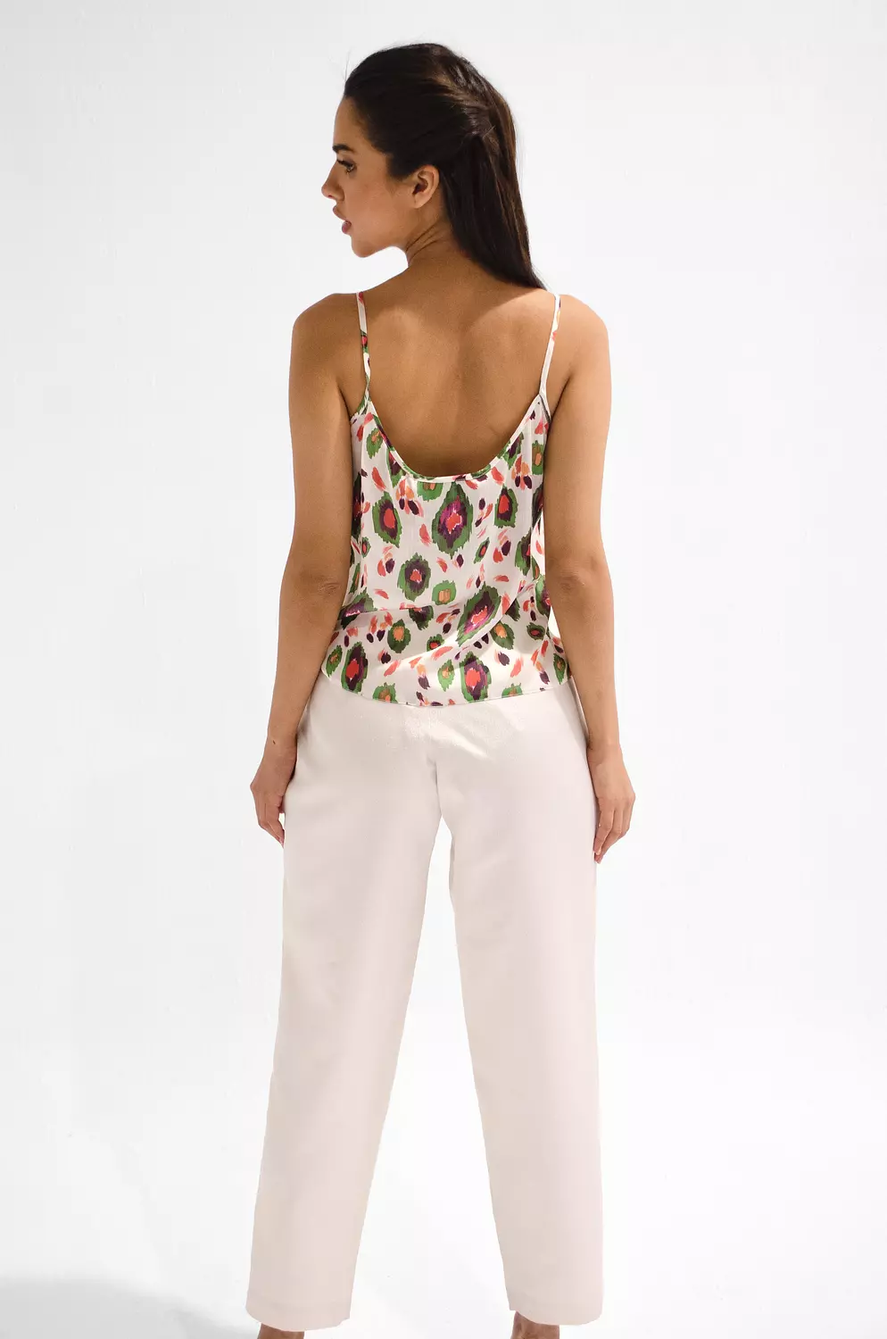 Classic Cream Straight-Leg Trousers hover image