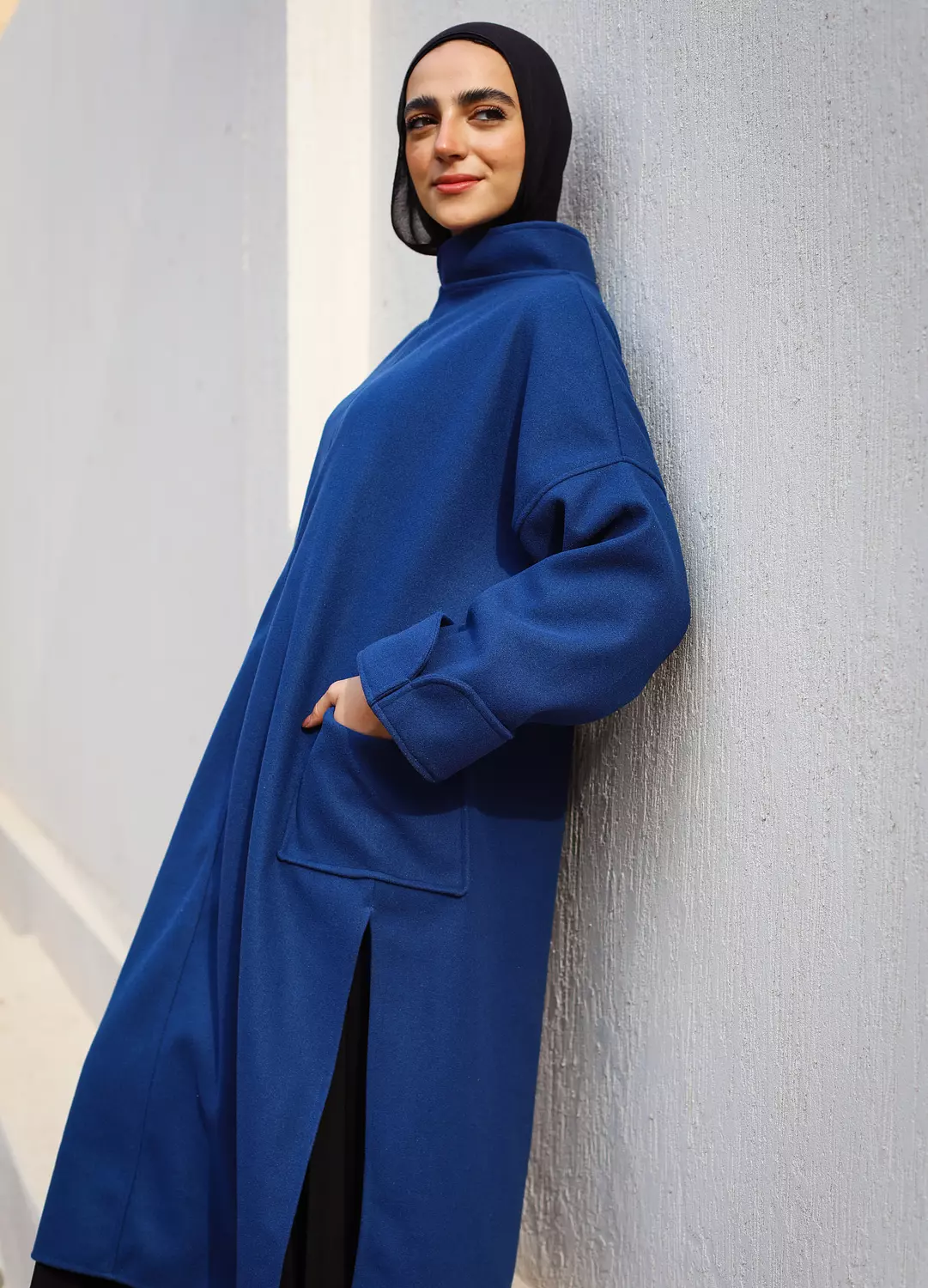 Indigo Long Wool Tunic hover image