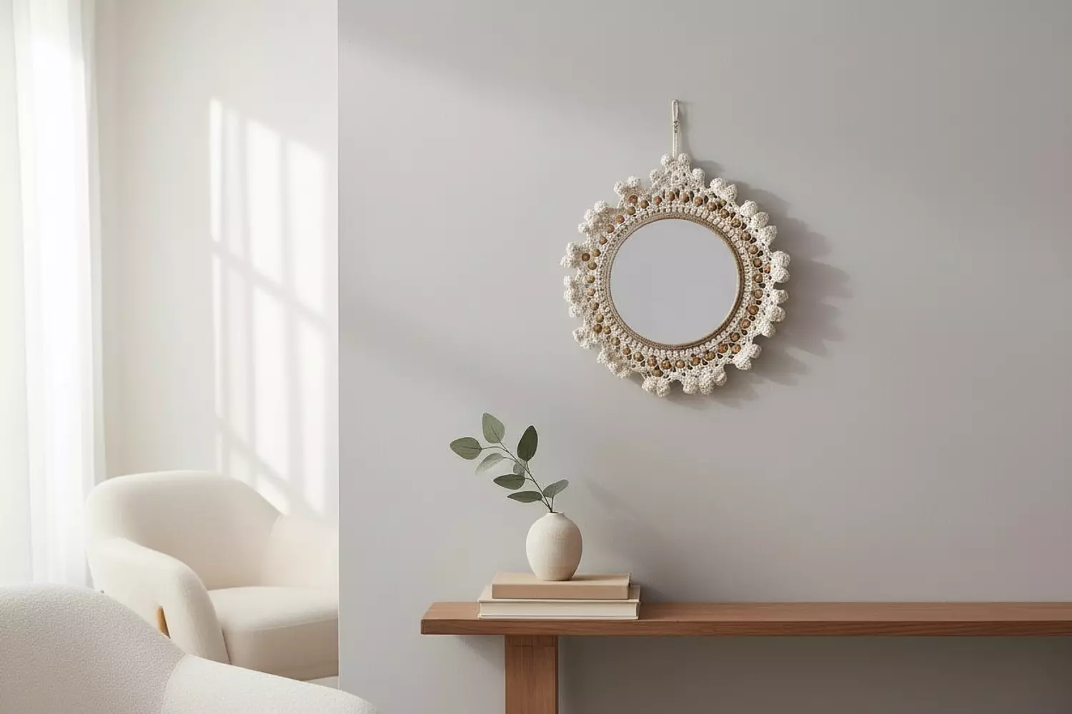 Macrame Mirror  image