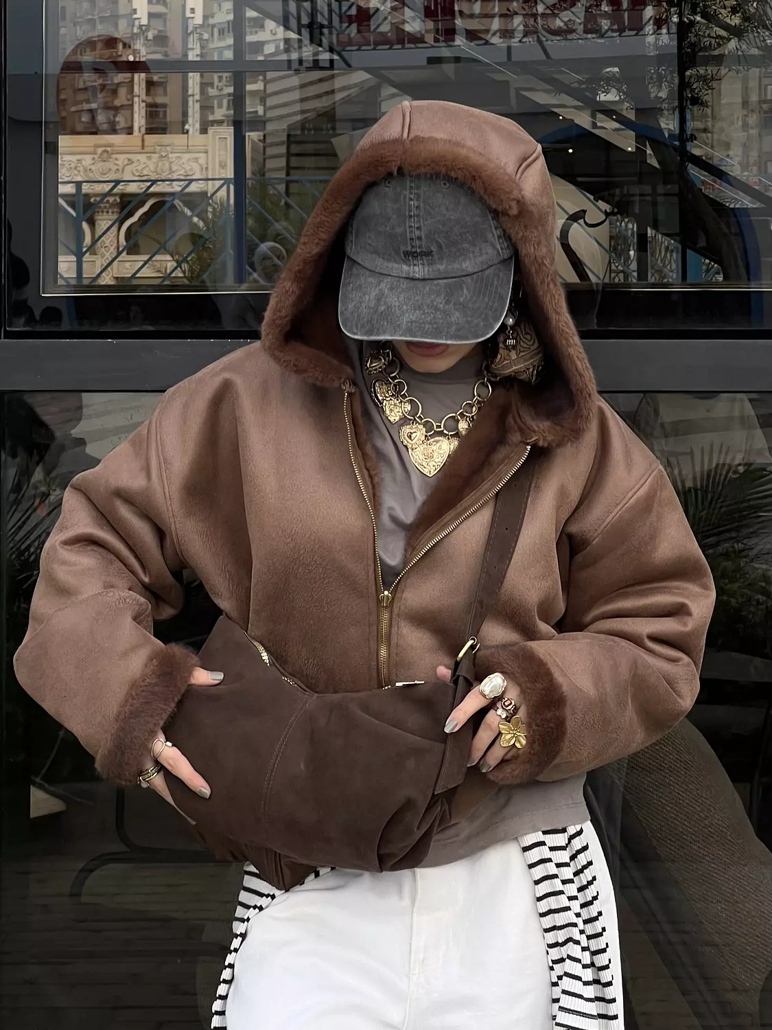 Evelina handbag - Dark brown  1