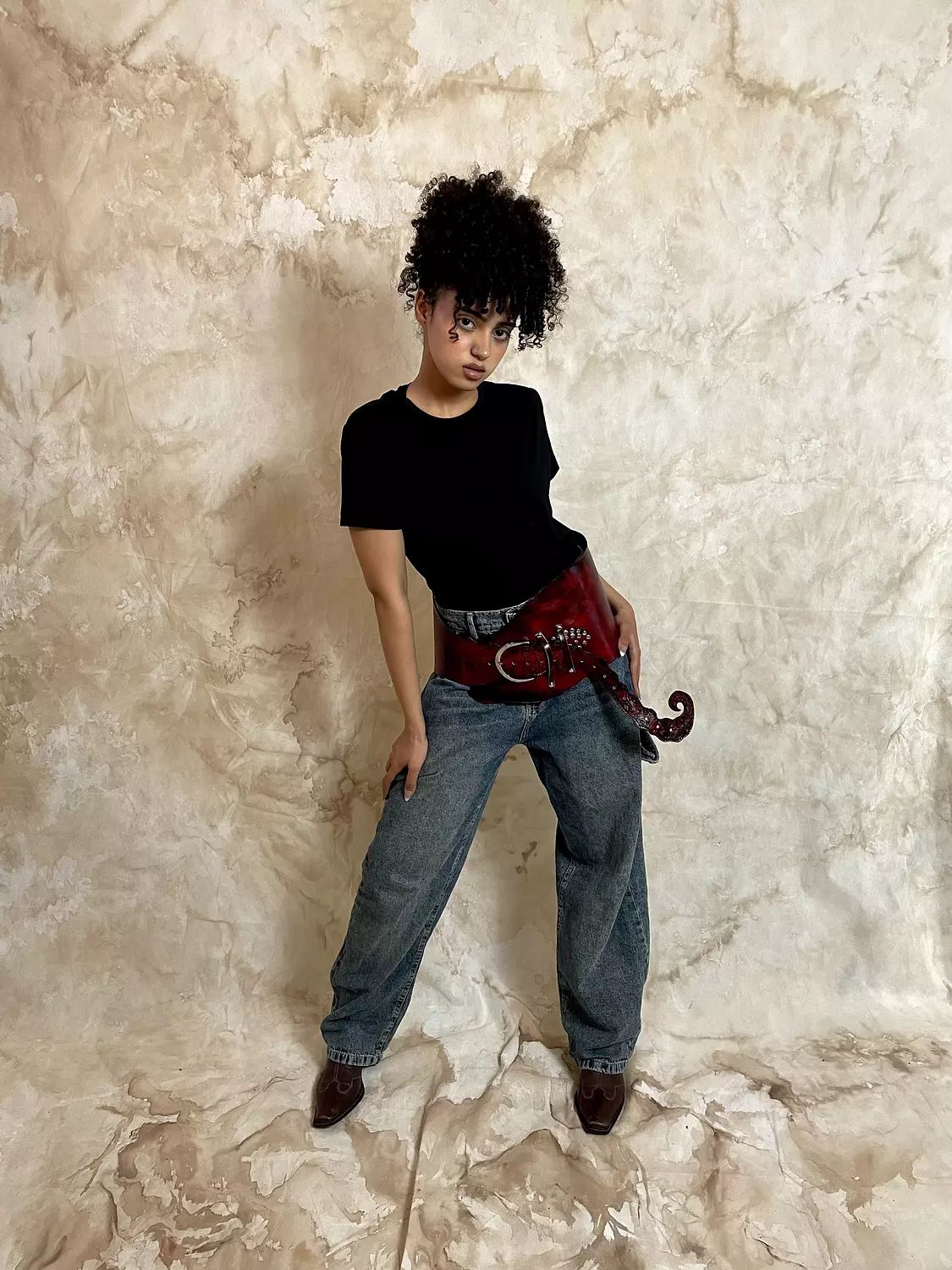 Red Corset Statement Belt 4