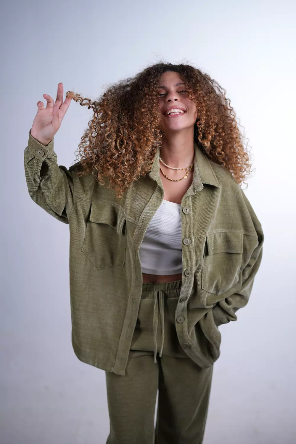 Lounge Co-Ord - Olive Green hover image