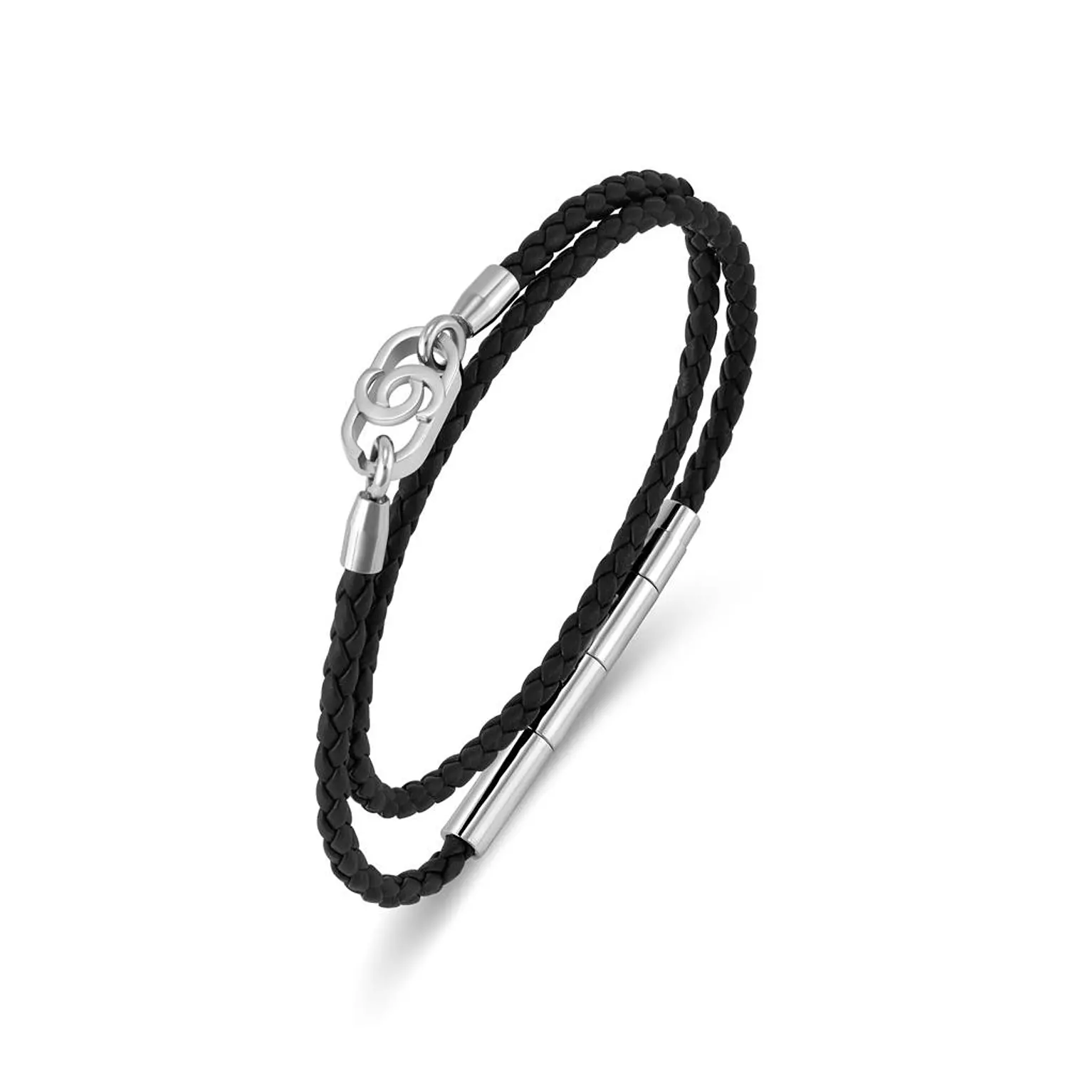 Cerruti 1881 Black Double Wrap Bracelet CIAGB0015401 image