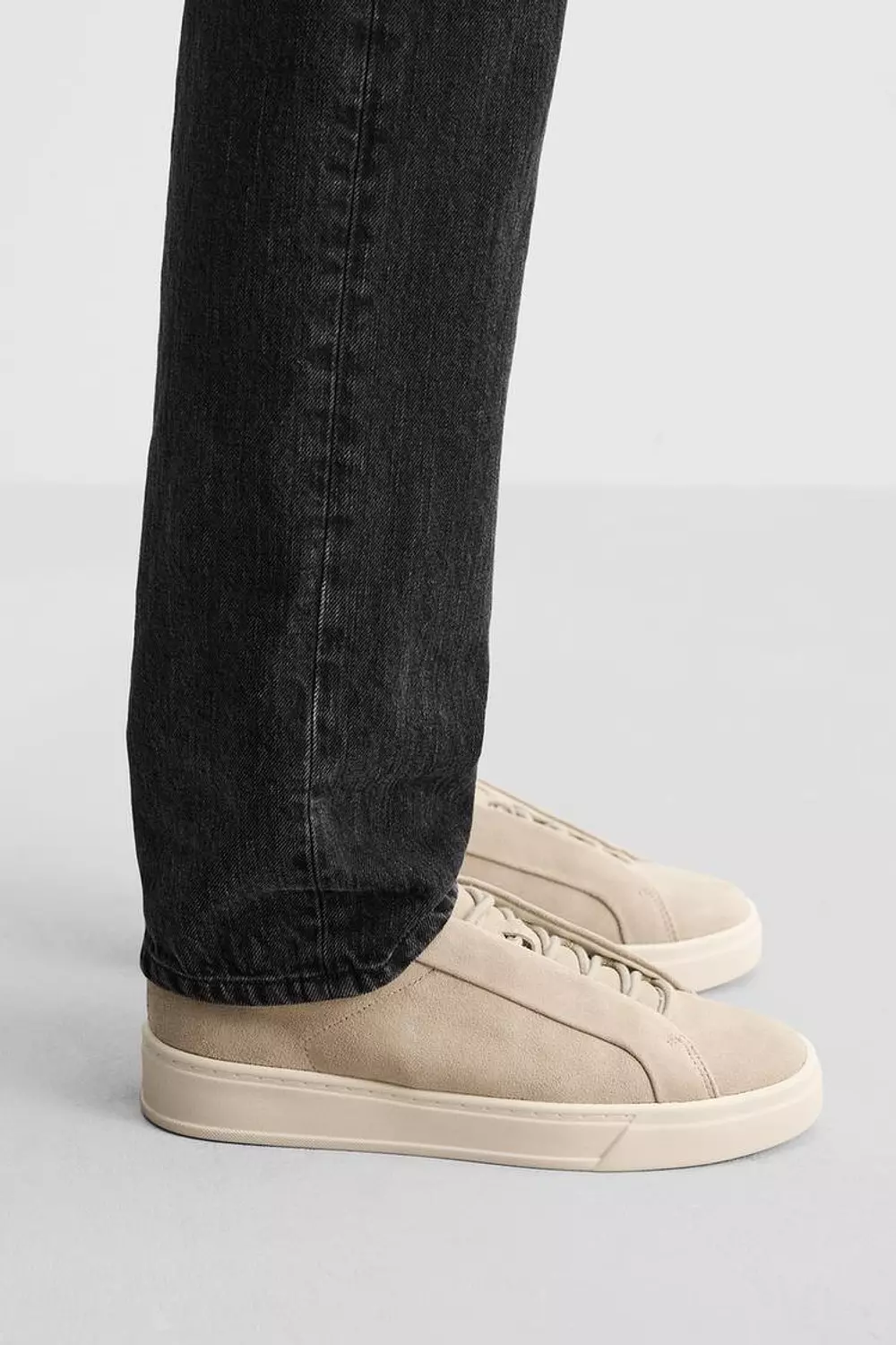 Zara Leather Trainers sand brown  3