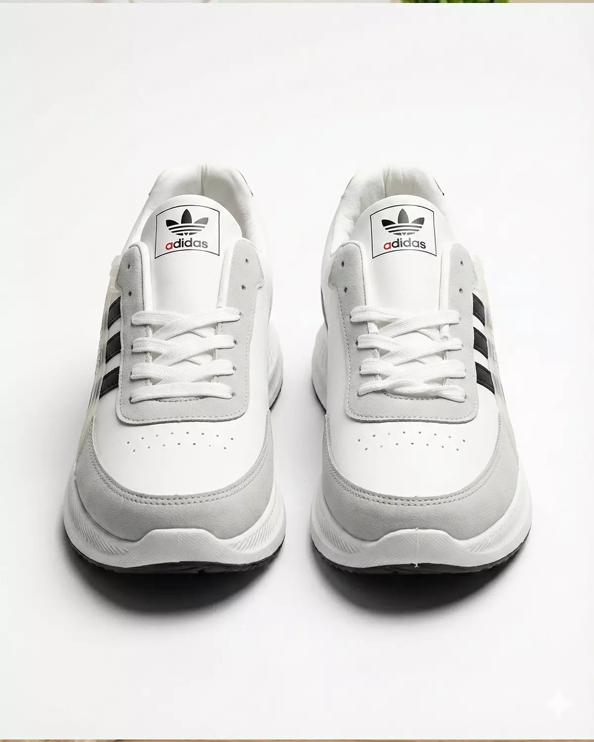 Big Size Men’s Adidas Shoes -Gray & White 3