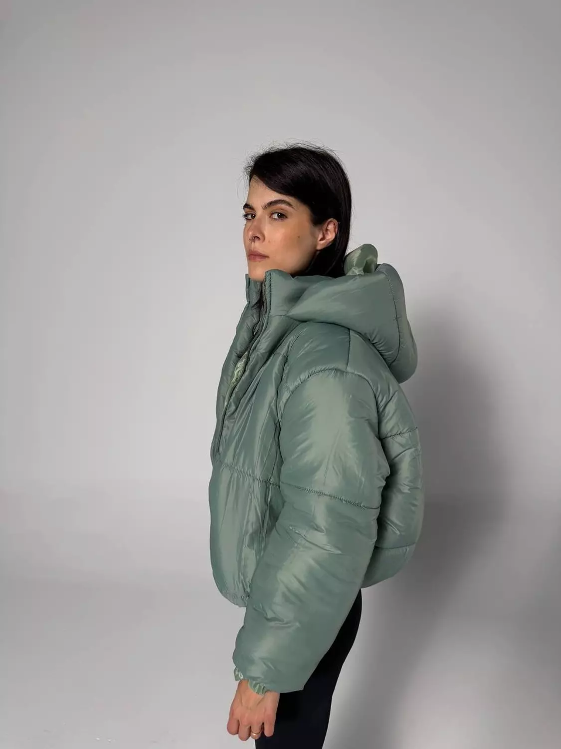 Cropped waterproof jacket 12