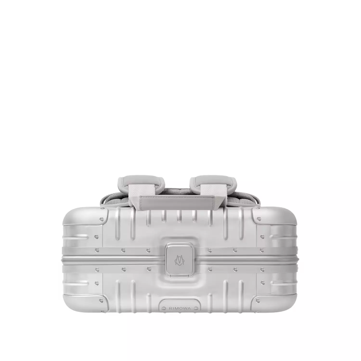 Rimowa Original Backpack is a sleek, silver hard-shell backpack 3